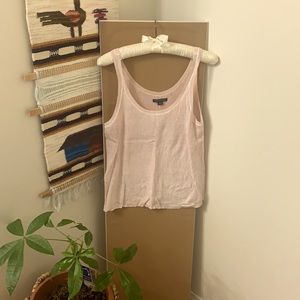 Light Pink Fine Knit Soft Tank Top